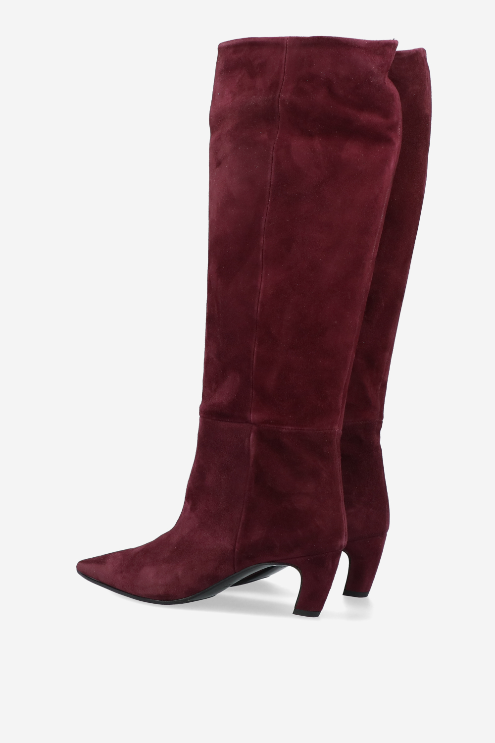 Slouchy suede high boots