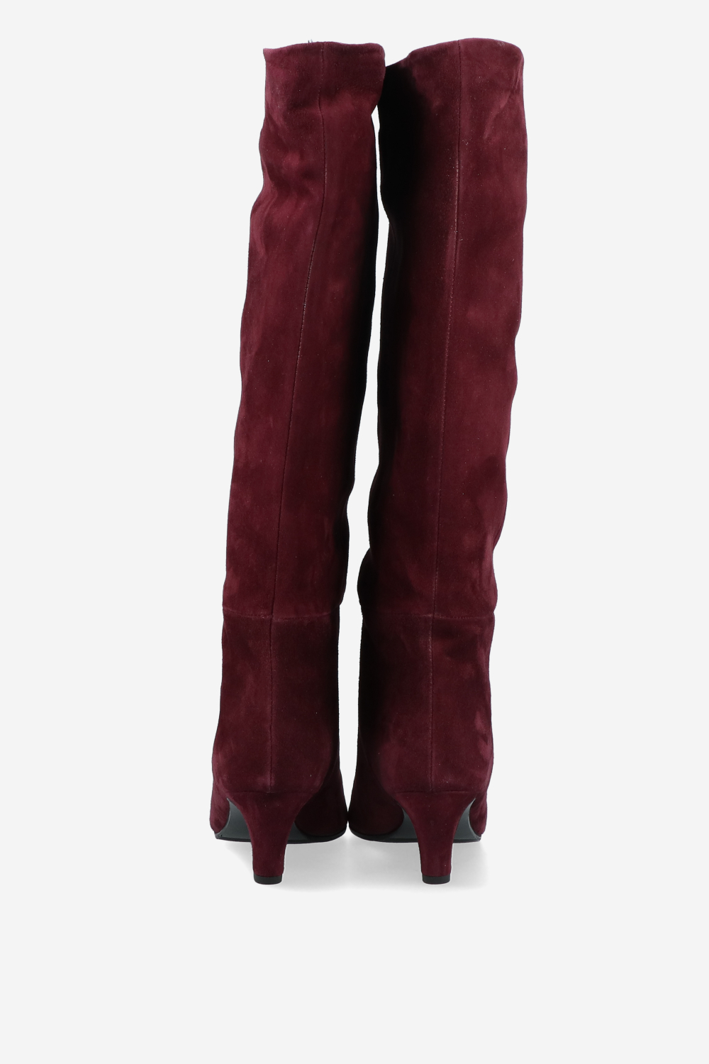 Slouchy suede high boots