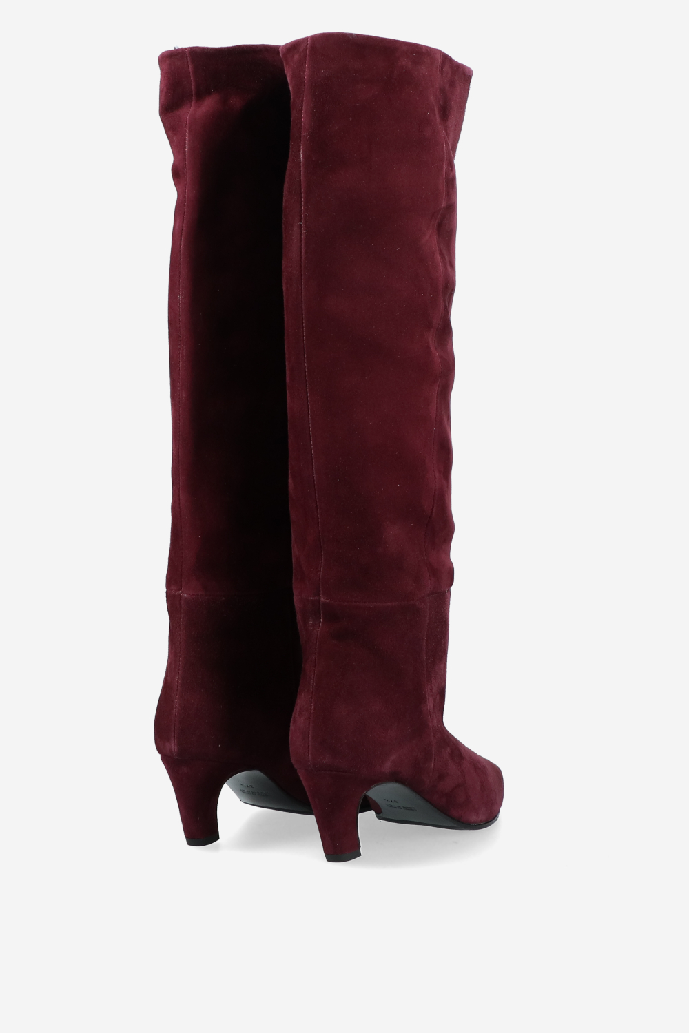 Slouchy suede high boots