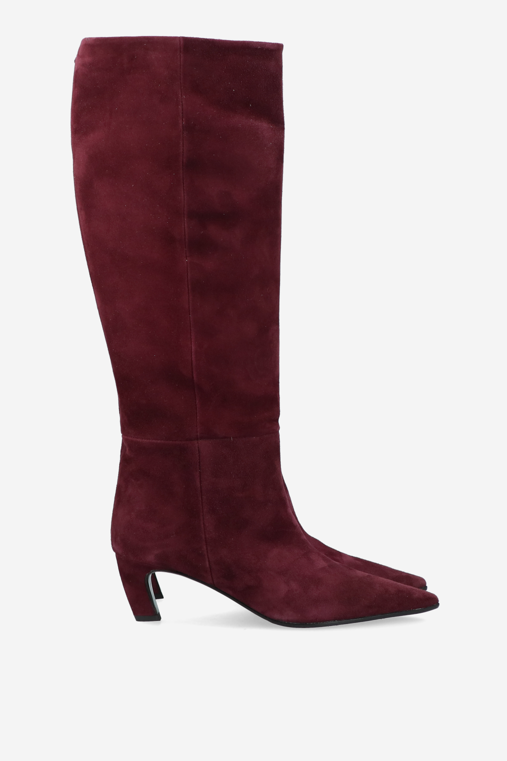 Slouchy suede high boots
