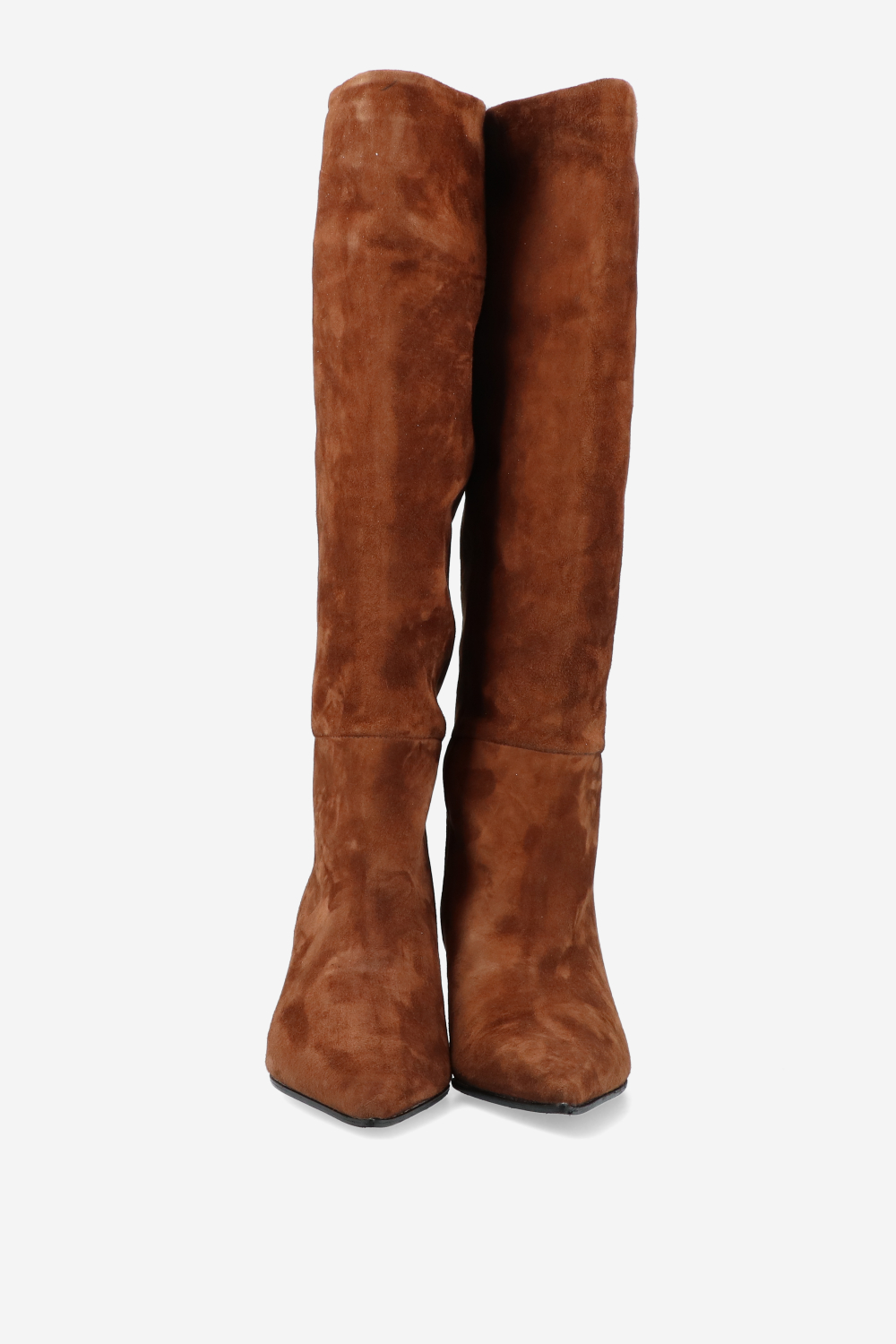Slouchy suede high boots
