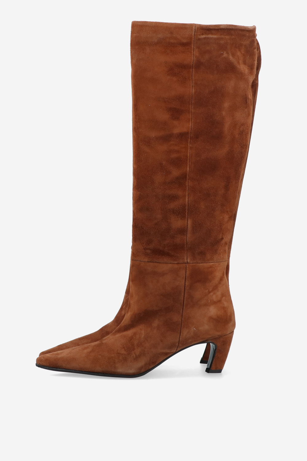 Slouchy suede high boots