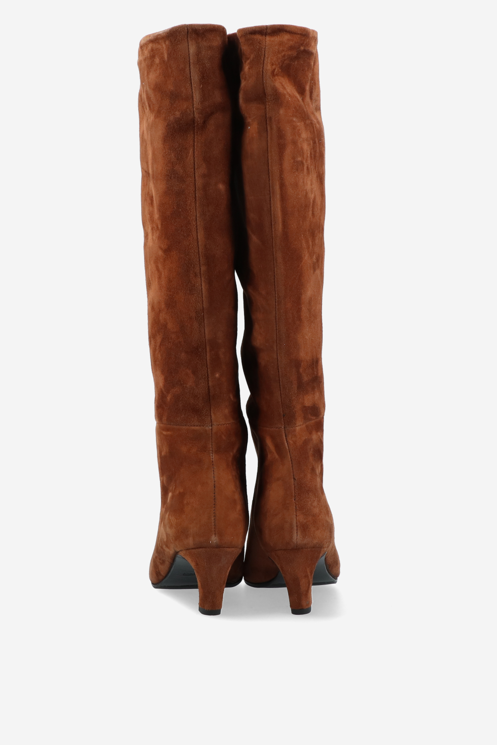 Slouchy suede high boots