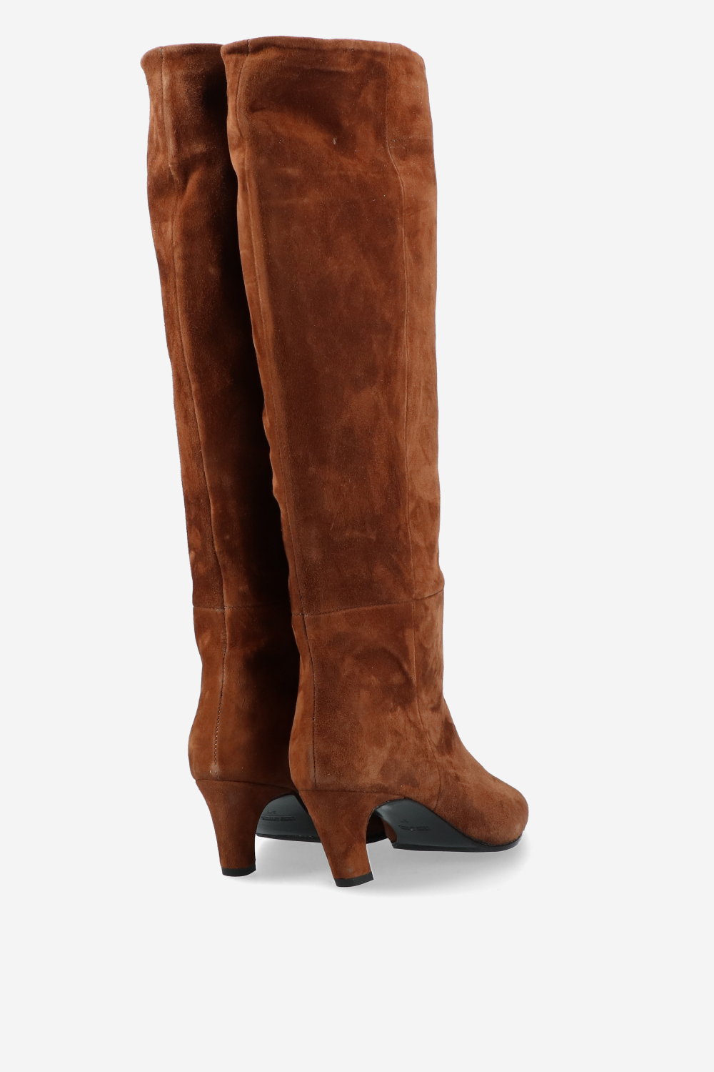 Slouchy suede high boots