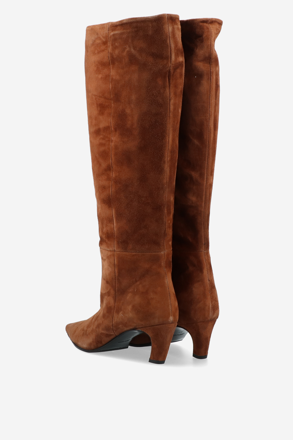 Slouchy suede high boots