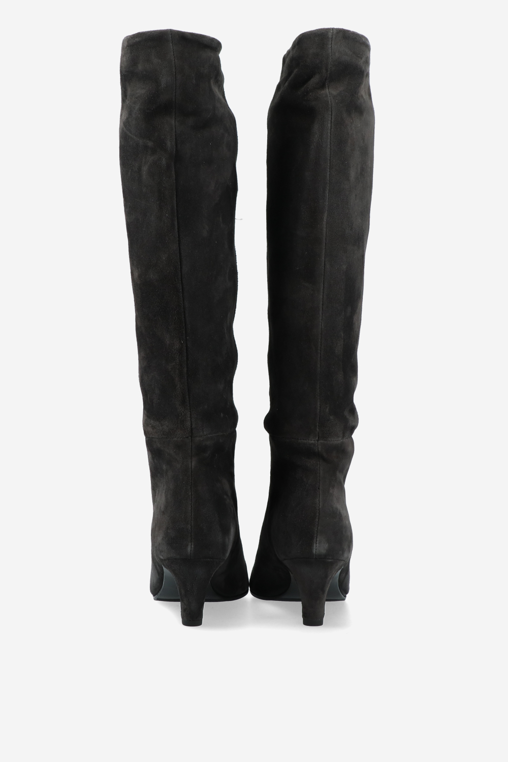 Slouchy suede high boots