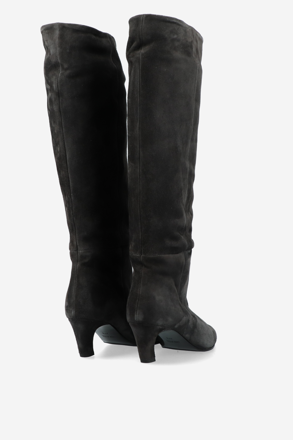 Slouchy suede high boots