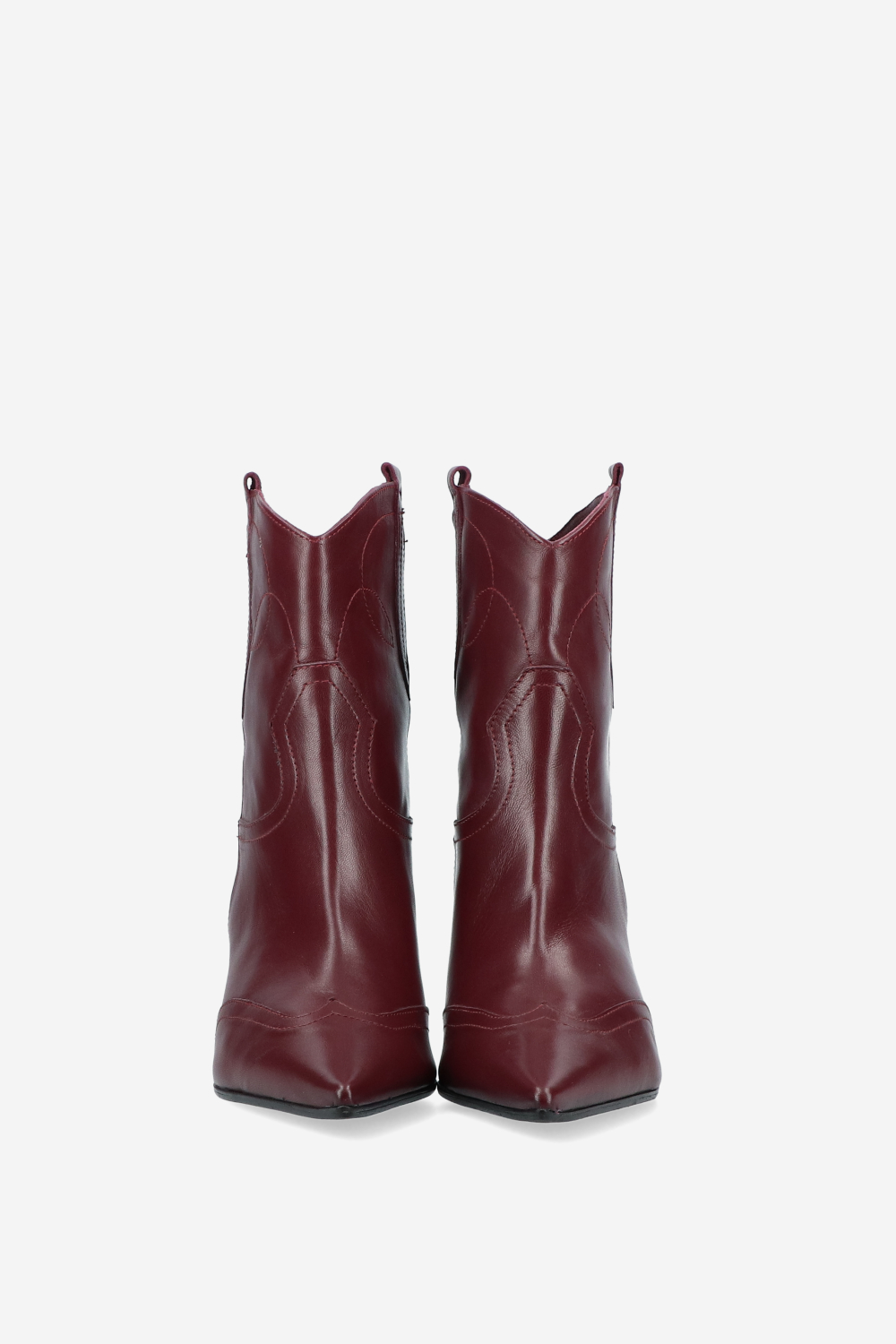 Pointed-toe leather boots