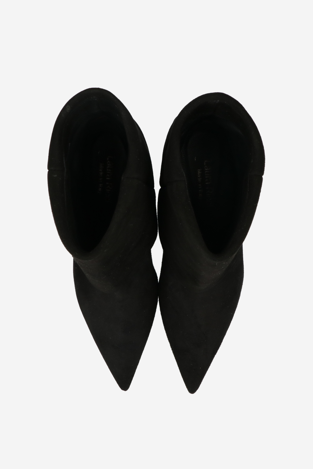 Suede fold-over ankle boots