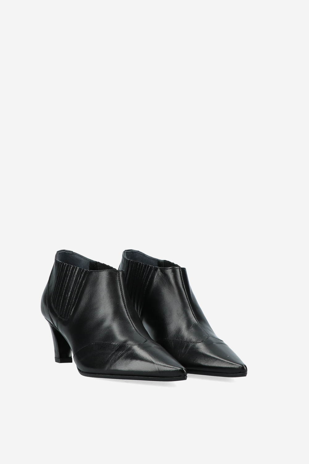 Leather ankle boots