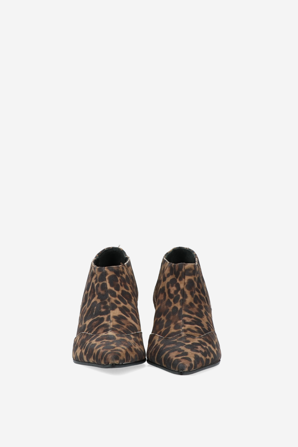 Printed suede ankle boots
