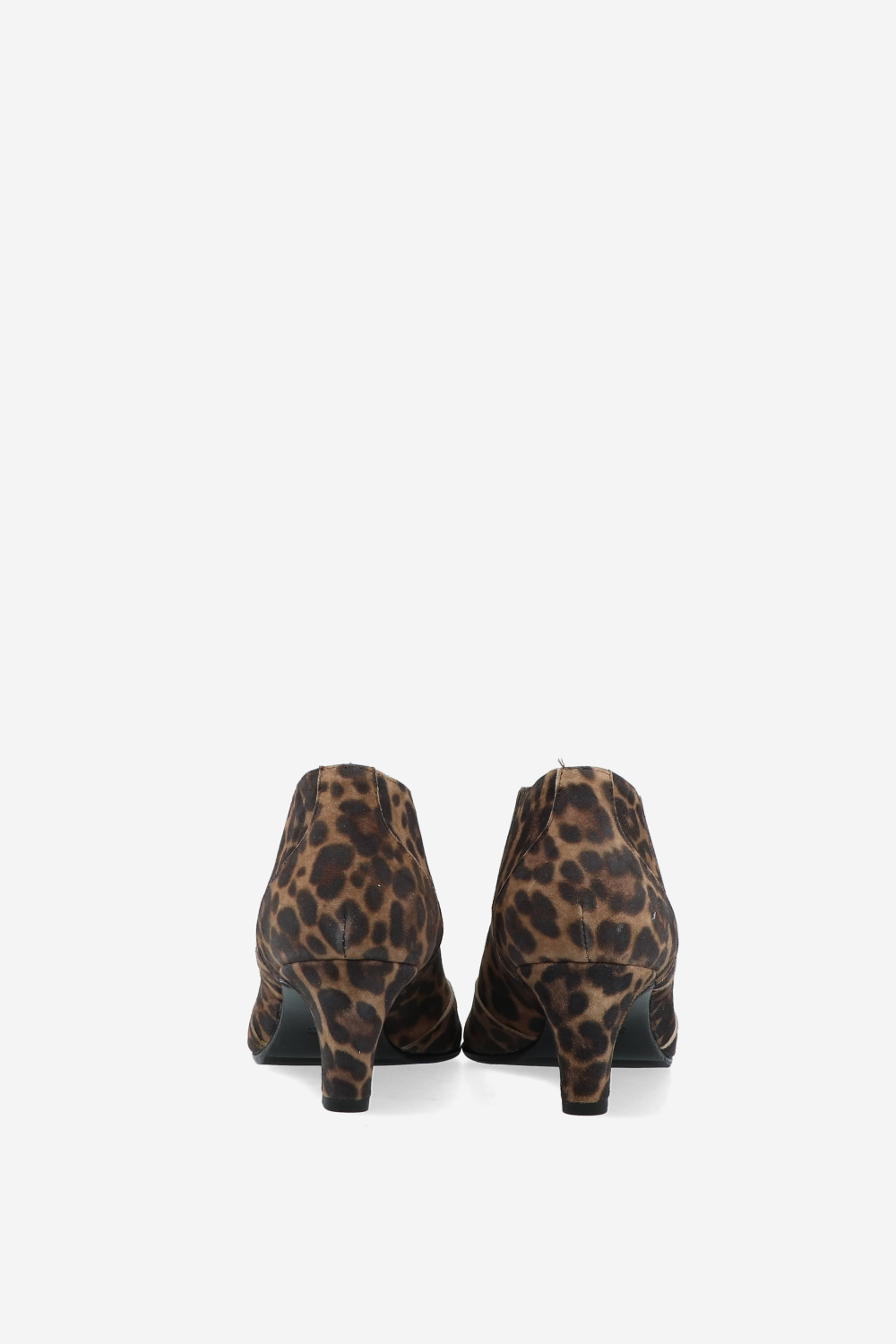 Printed suede ankle boots