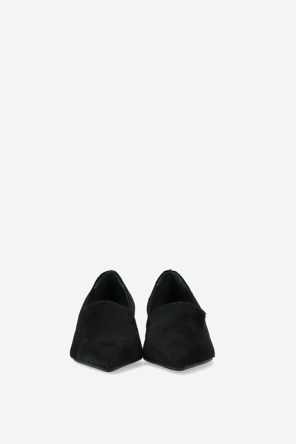 Pointed-toe pony hair pumps