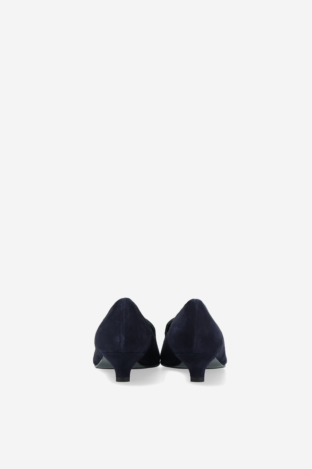 Pointed-toe suede pumps