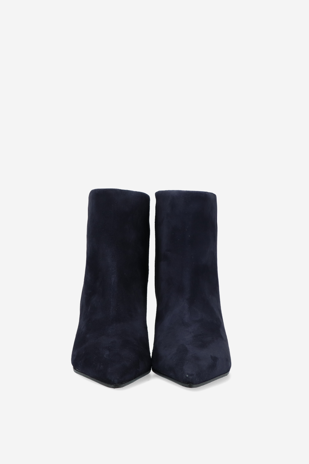 Pointed-toe suede ankle boots