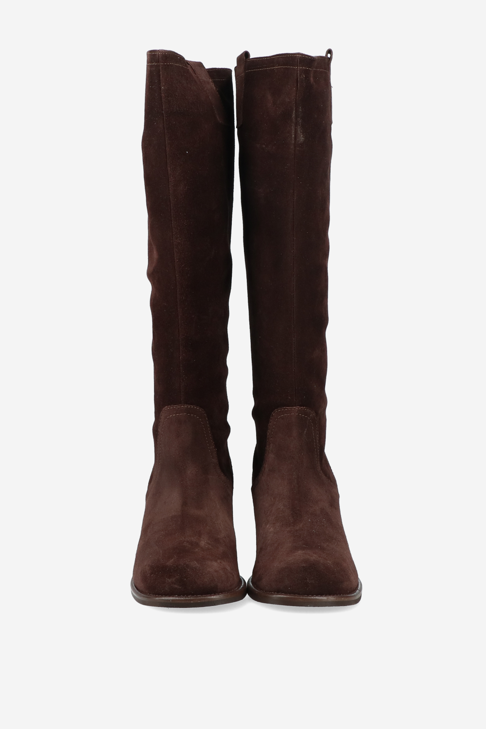Slouchy suede high boots