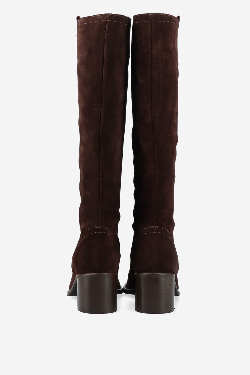 Slouchy suede high boots
