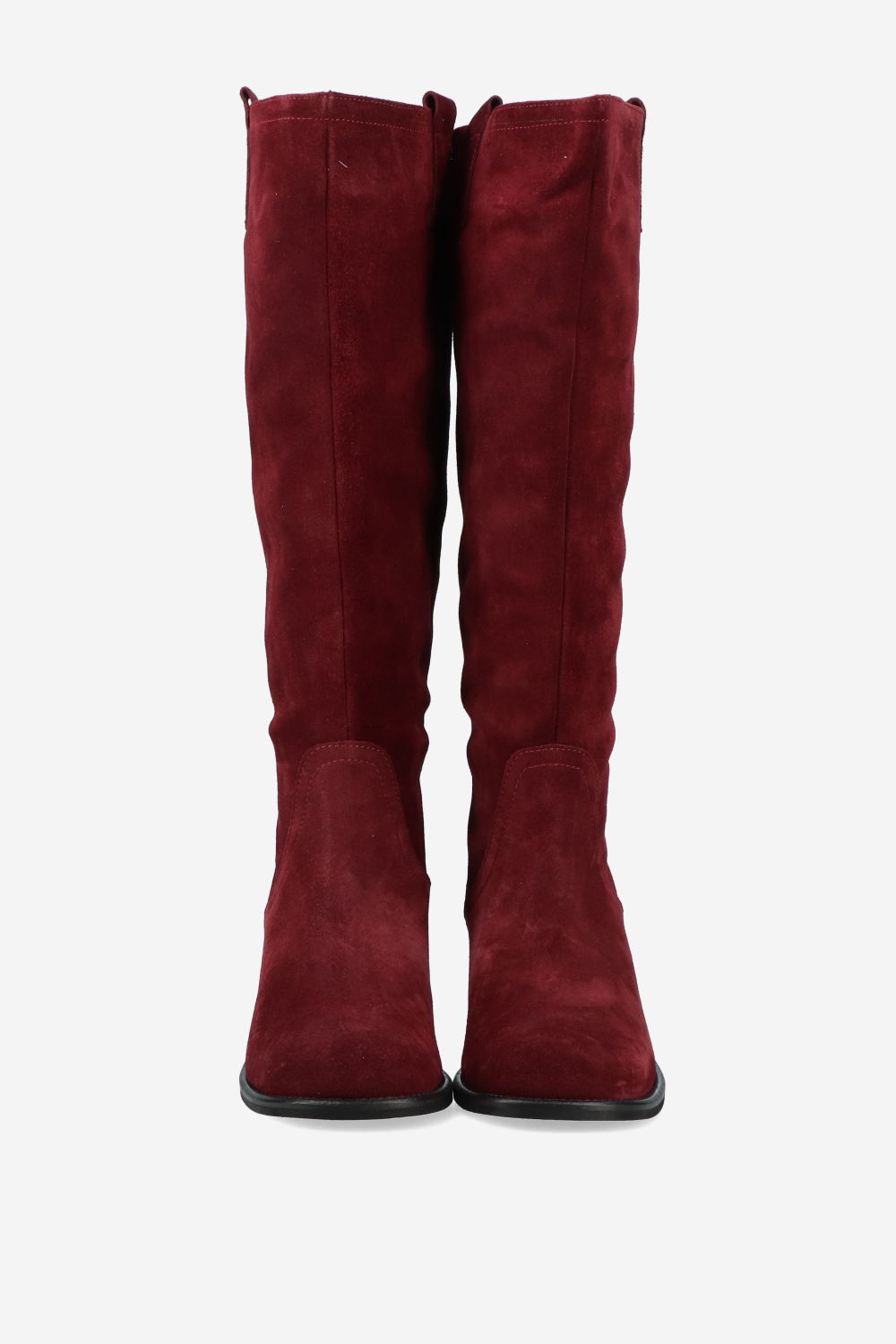 Slouchy suede high boots