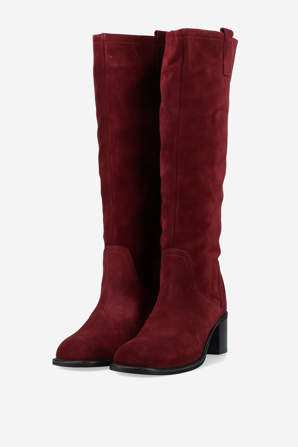 Slouchy suede high boots