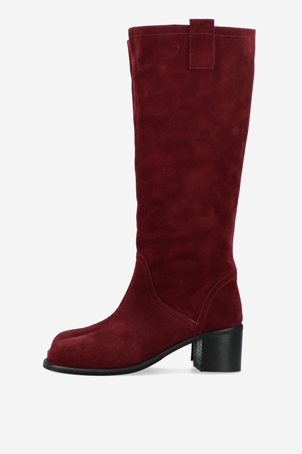 Slouchy suede high boots