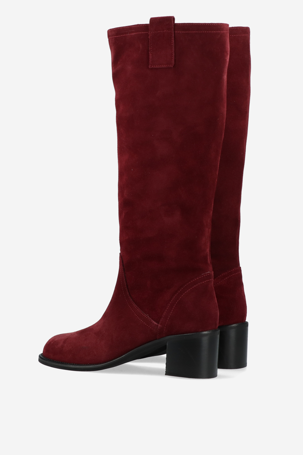 Slouchy suede high boots