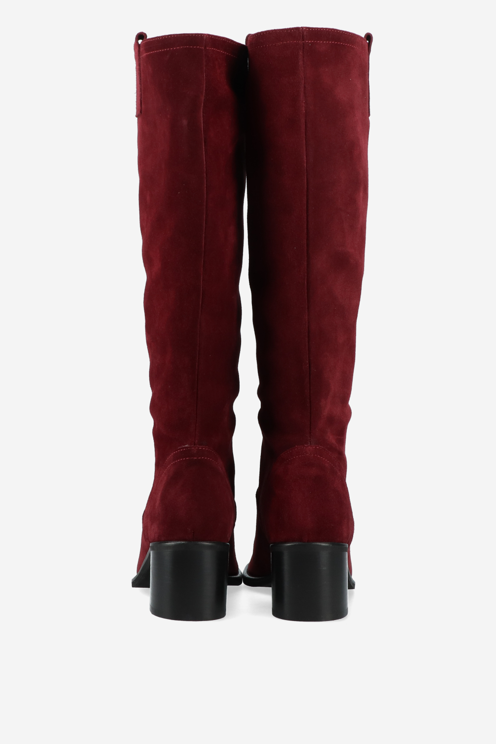 Slouchy suede high boots