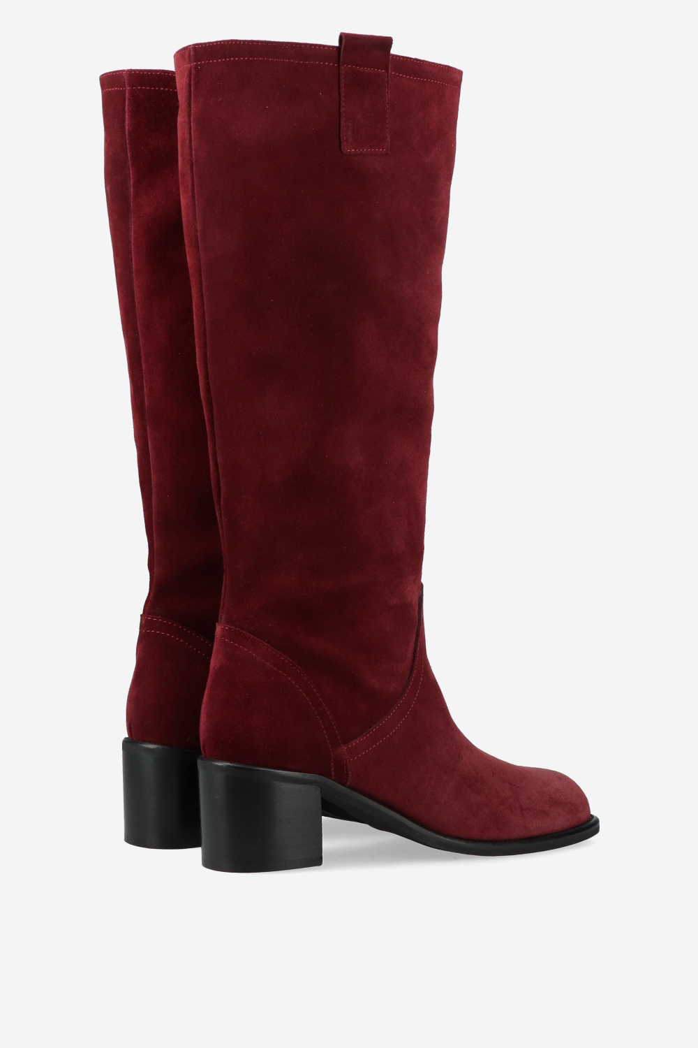 Slouchy suede high boots