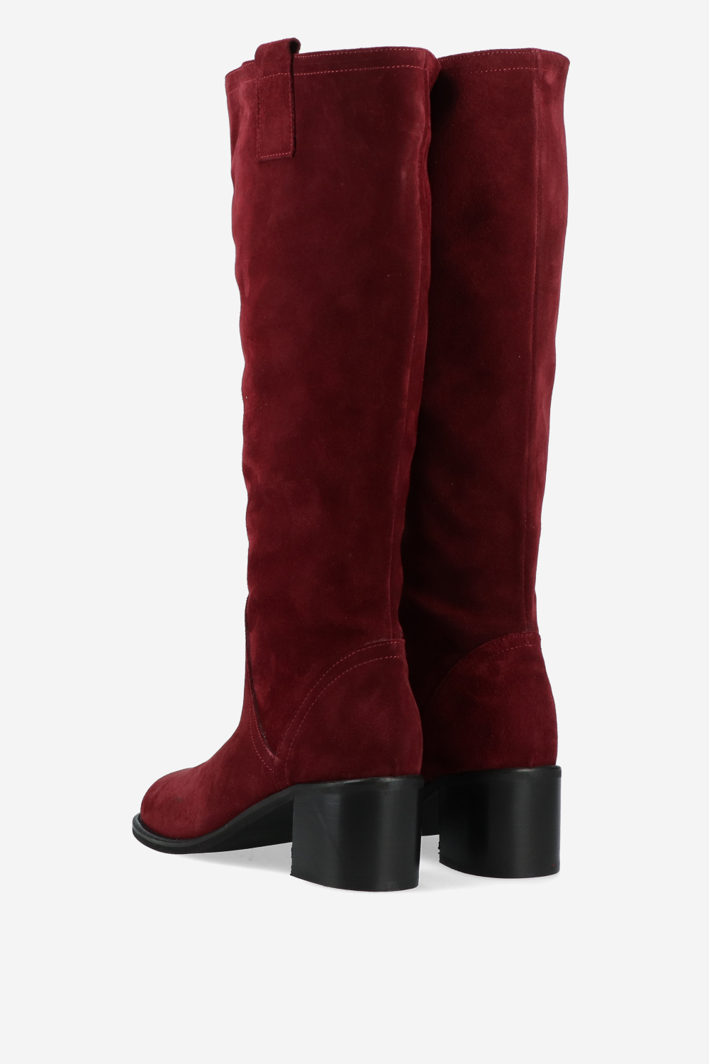 Slouchy suede high boots