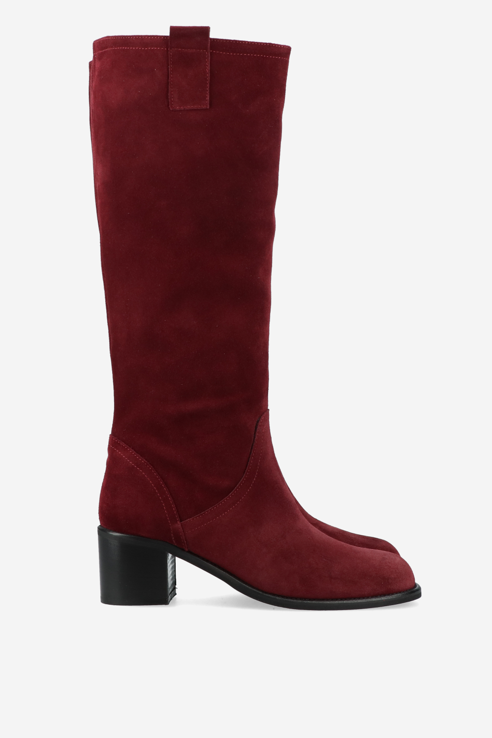 Slouchy suede high boots