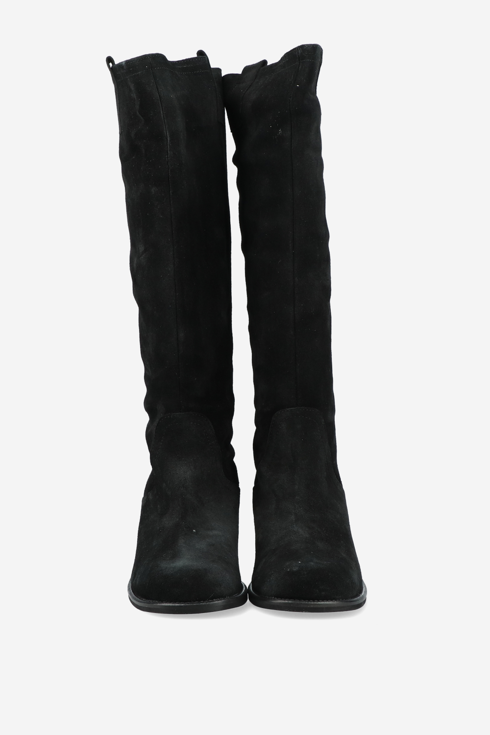 Slouchy suede high boots