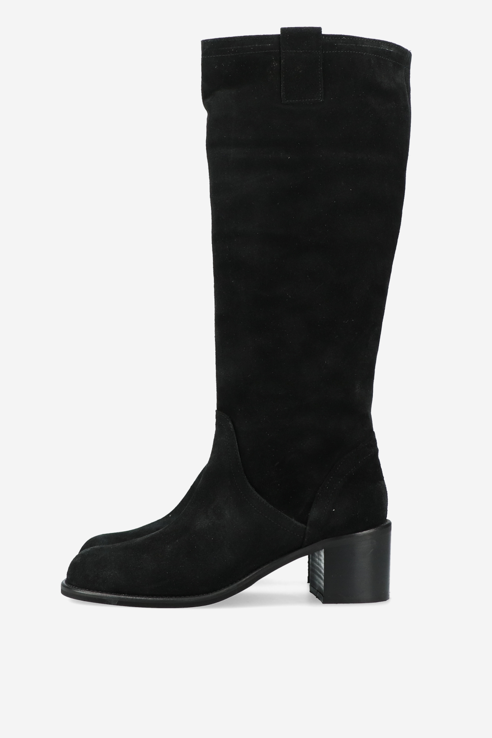 Slouchy suede high boots