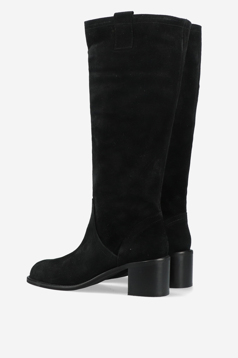 Slouchy suede high boots