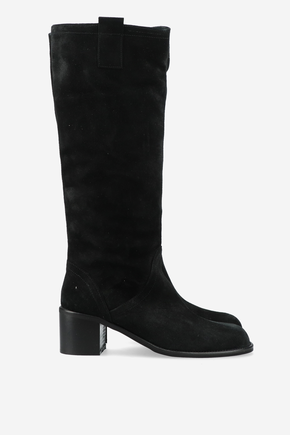 Slouchy suede high boots