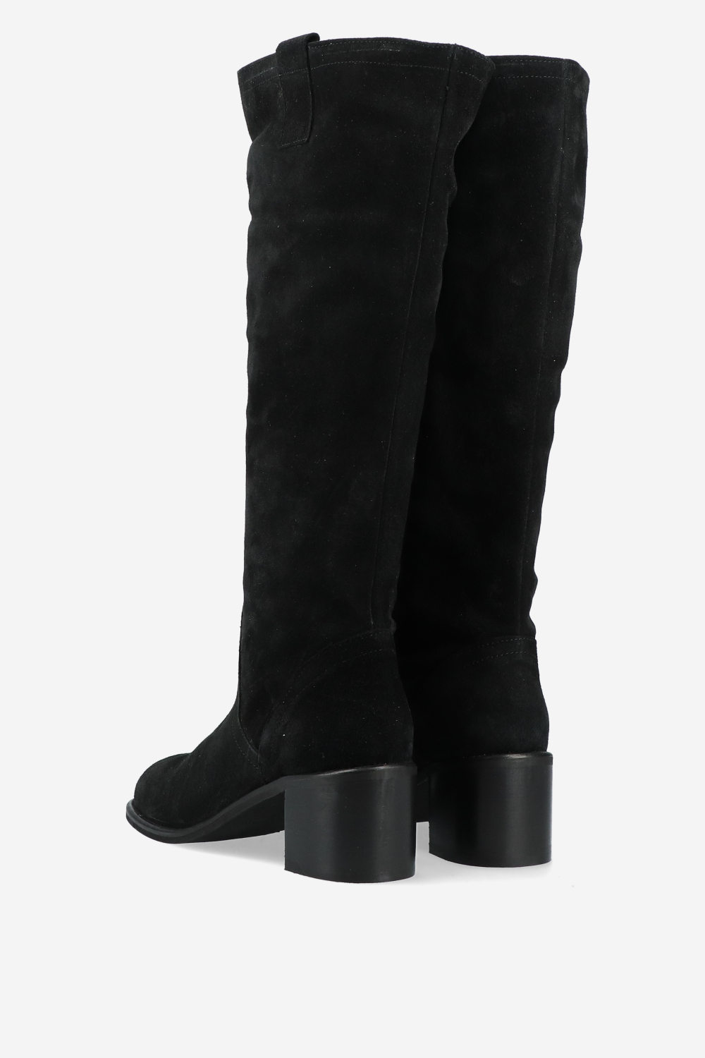 Slouchy suede high boots
