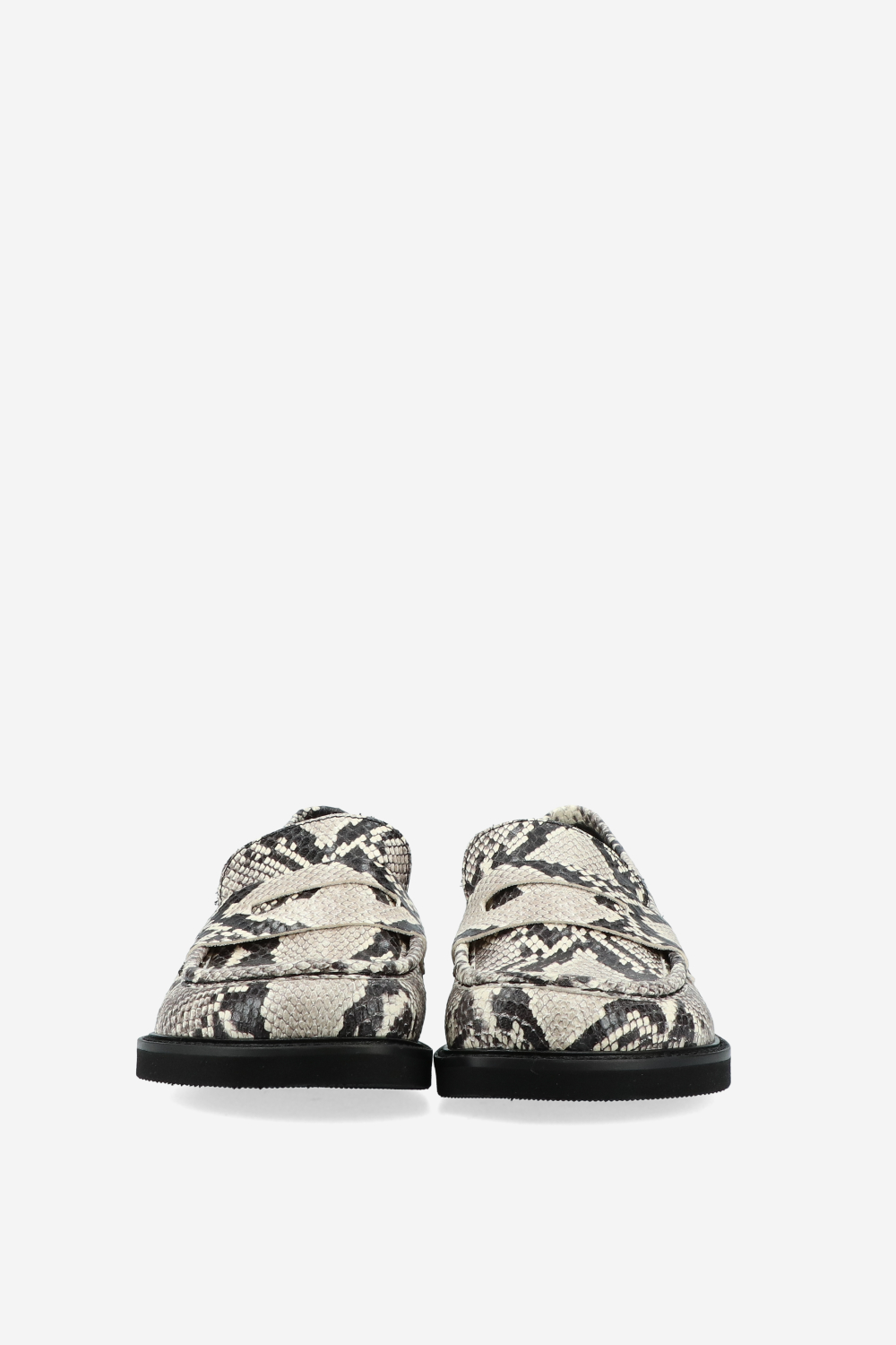 Pitone leather loafers