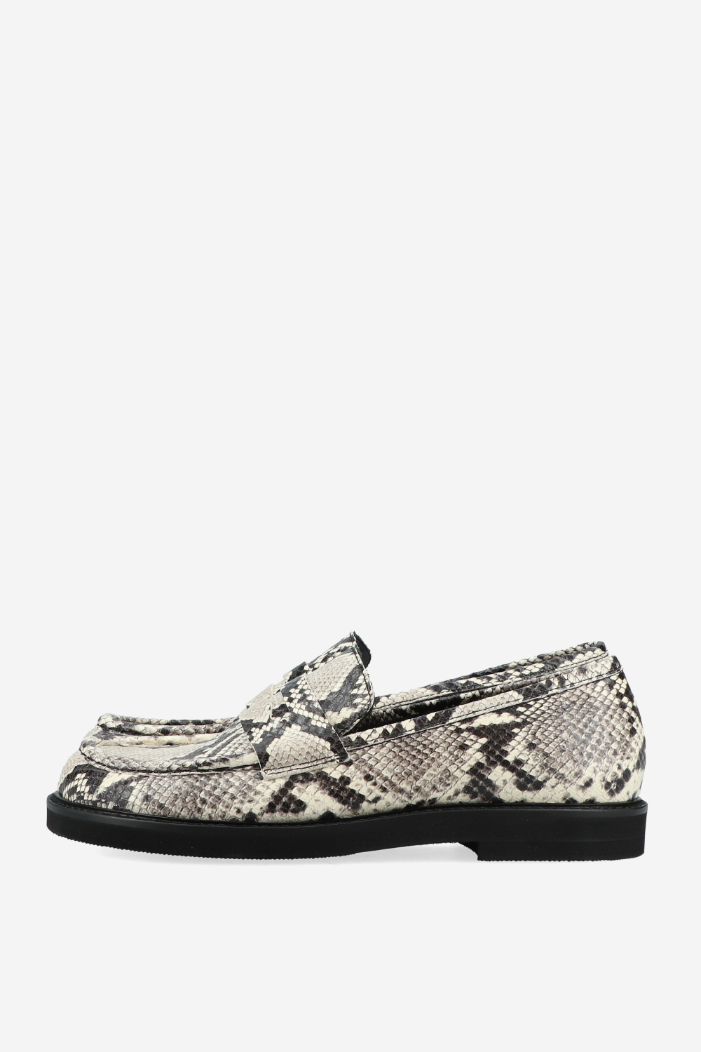 Pitone leather loafers