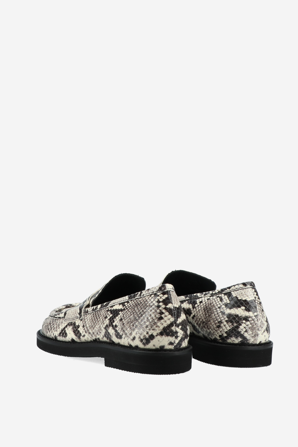 Pitone leather loafers