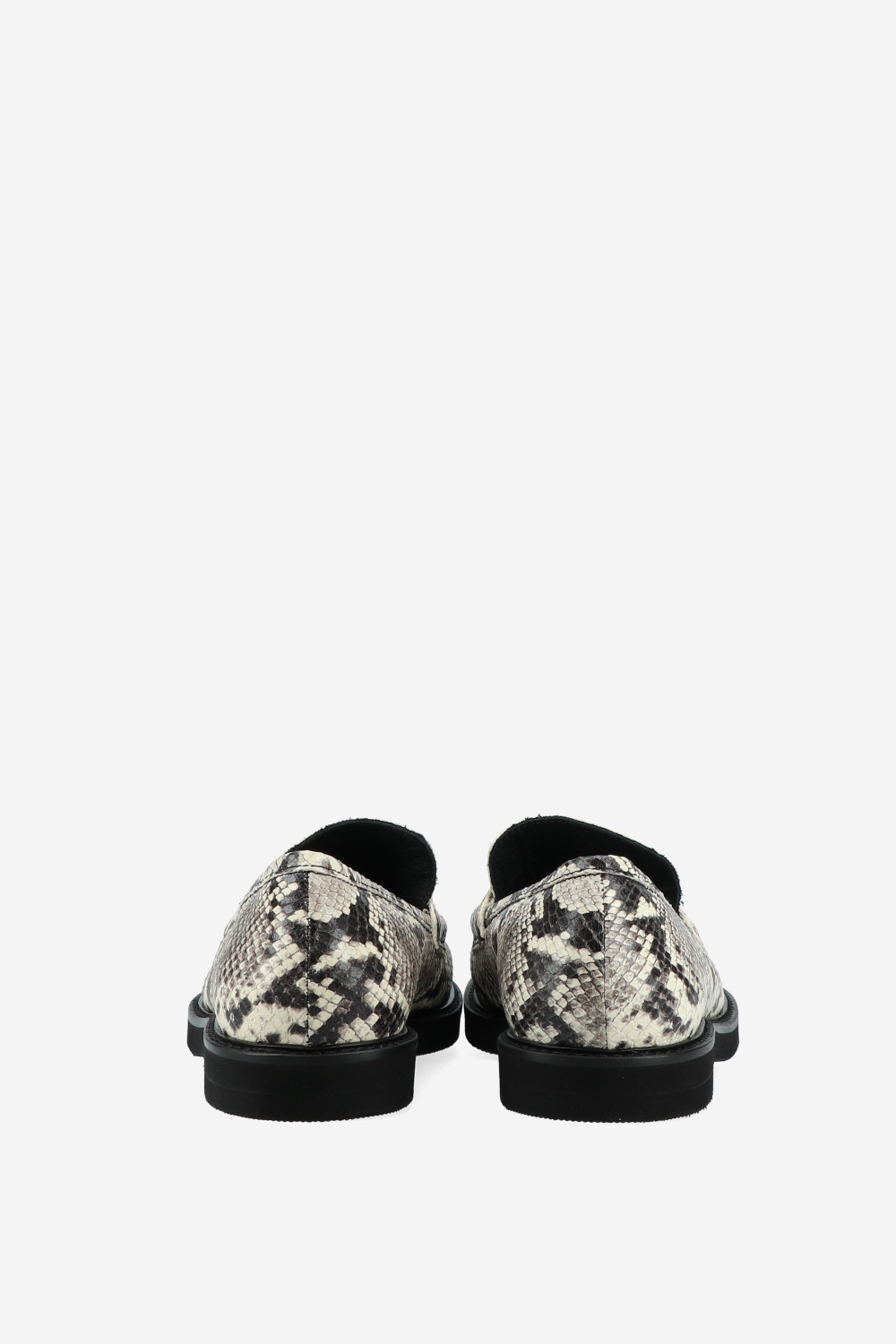 Pitone leather loafers