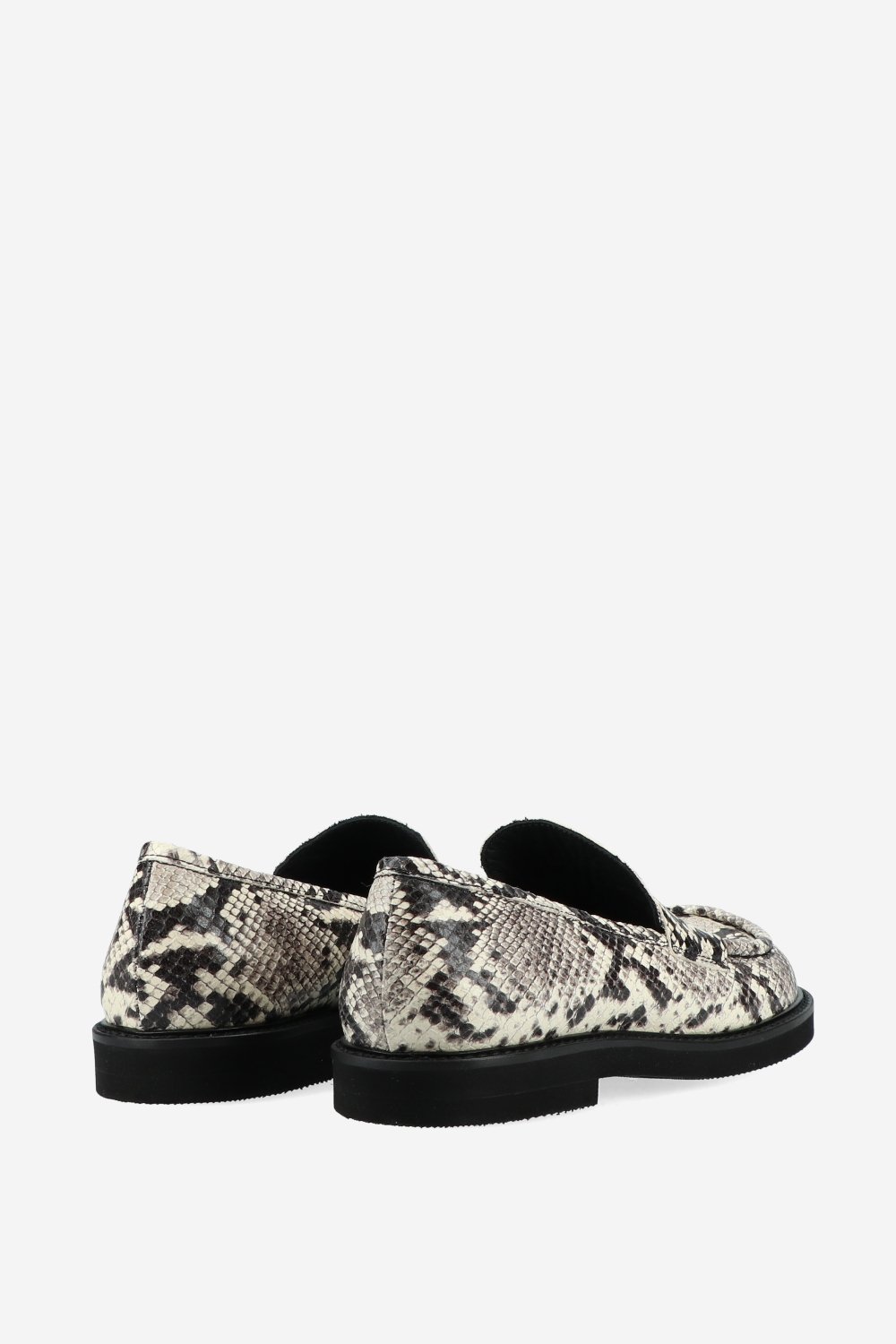 Pitone leather loafers