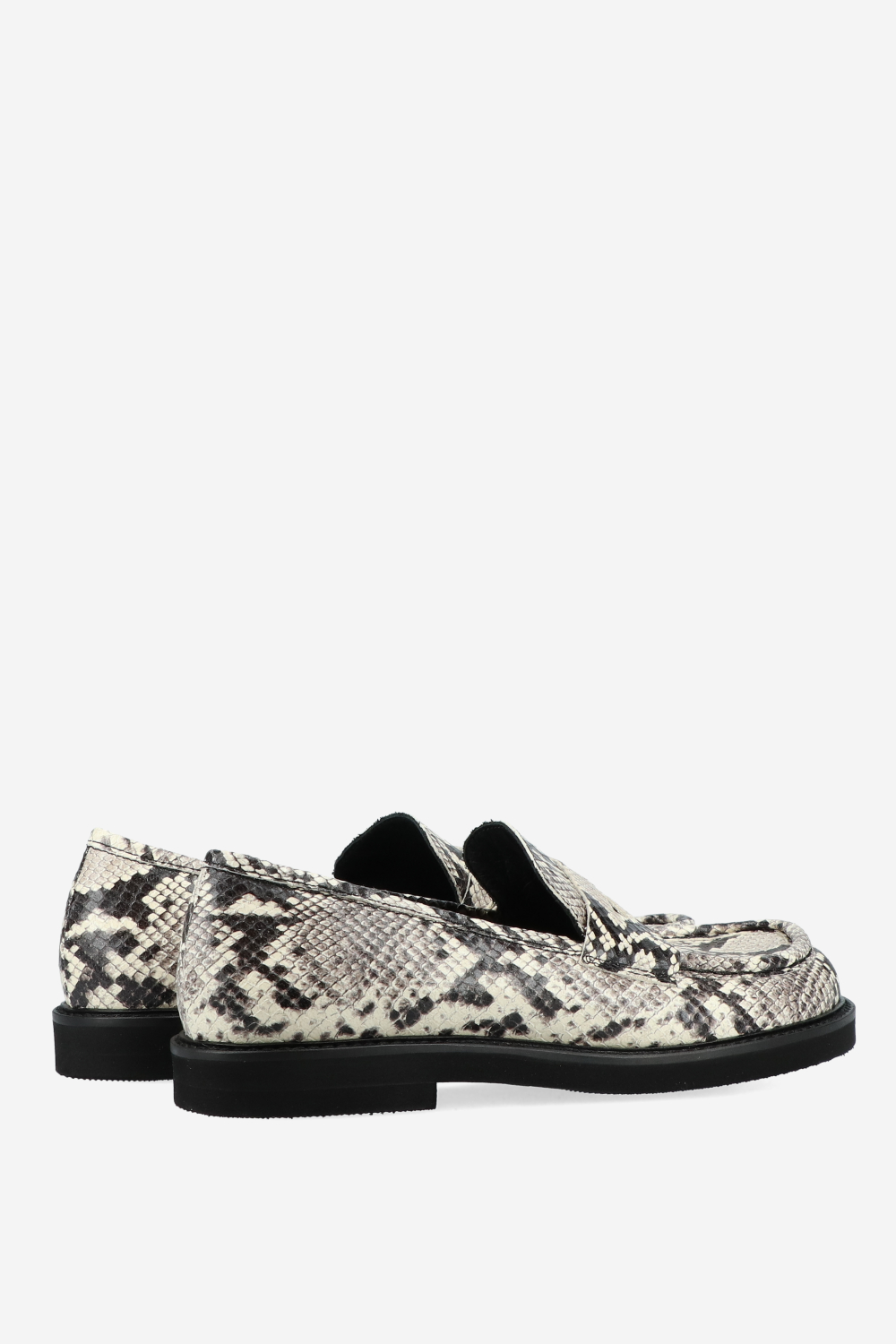 Pitone leather loafers