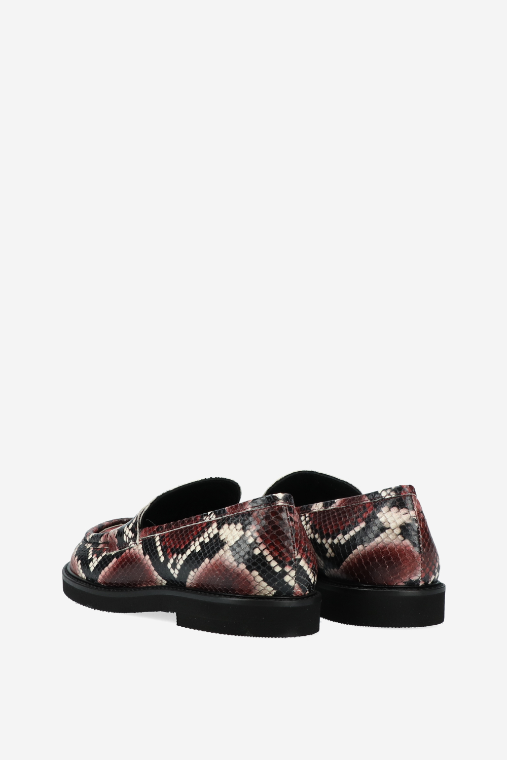 Pitone leather loafers