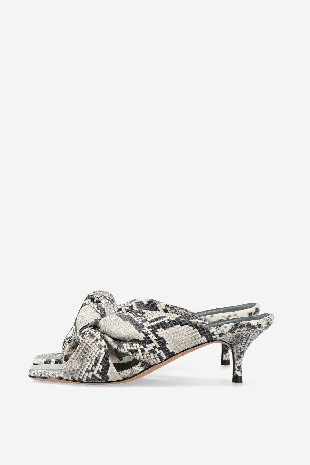 Knotted python sandals