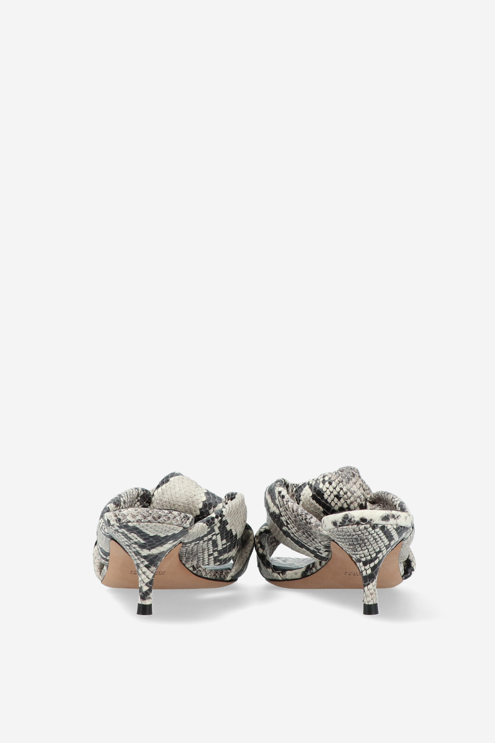 Knotted python sandals