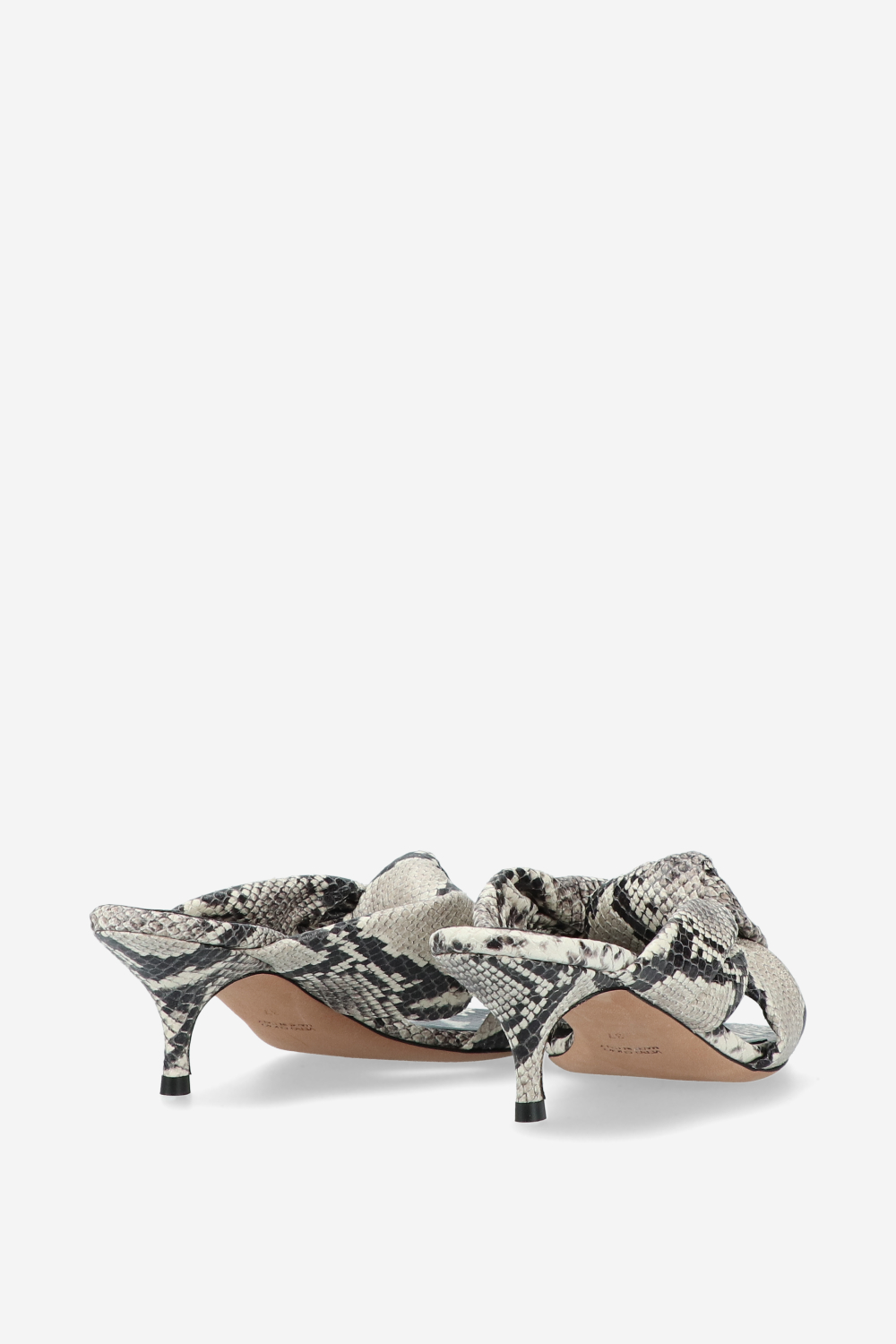 Knotted python sandals