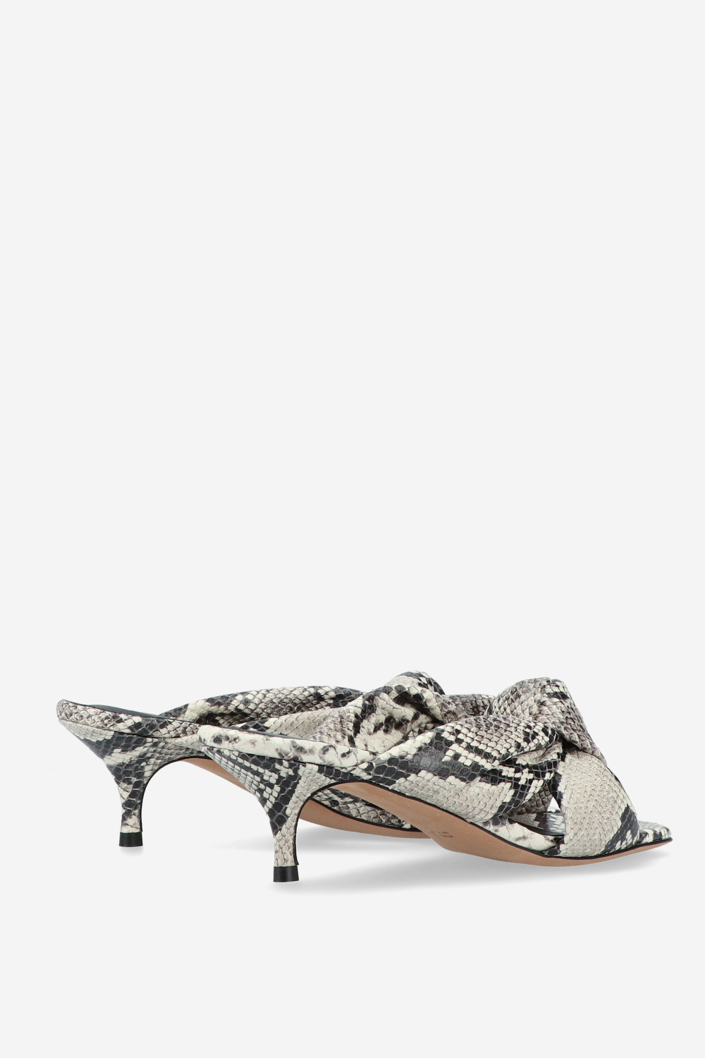 Knotted python sandals