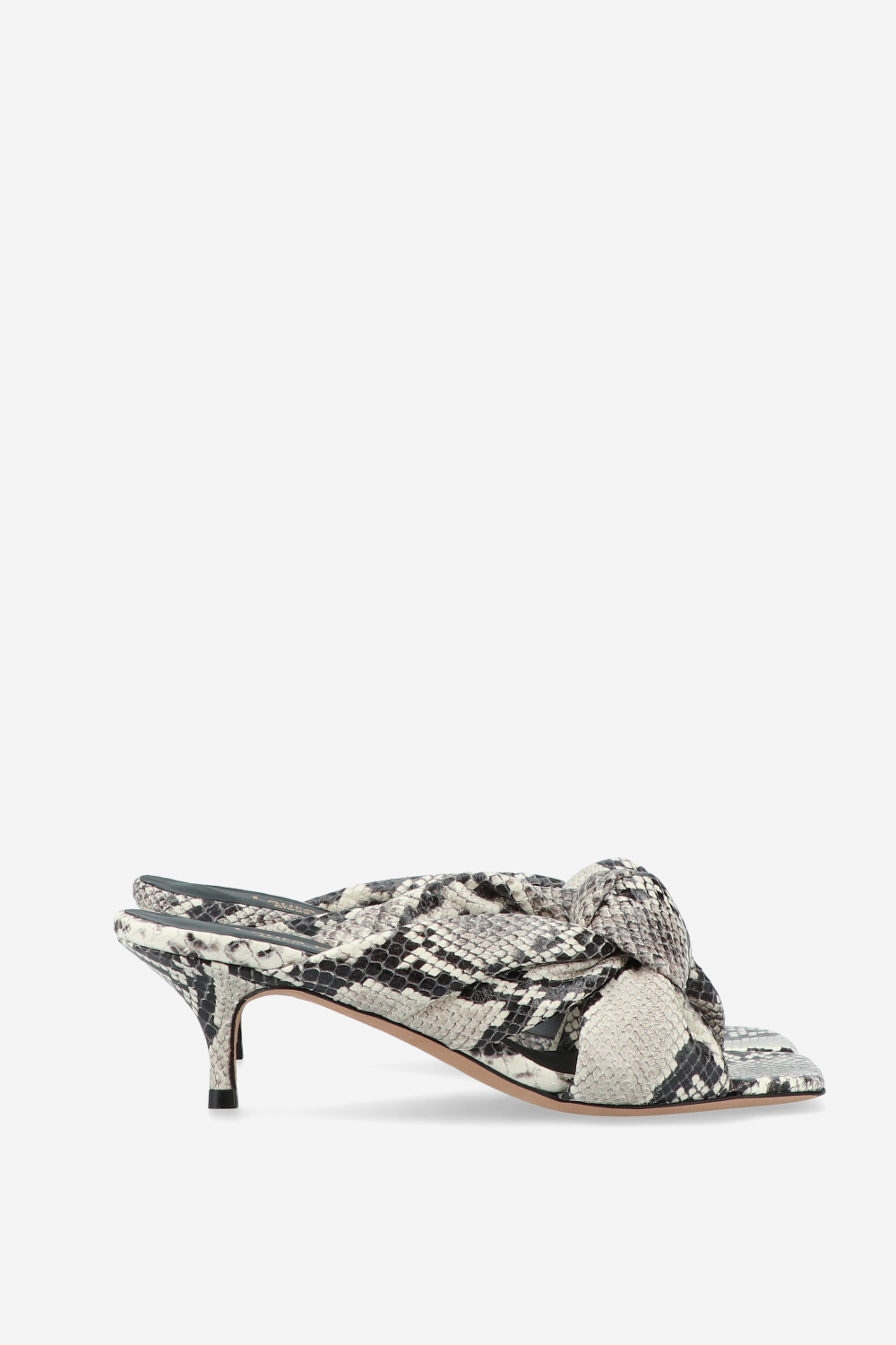 Knotted python sandals