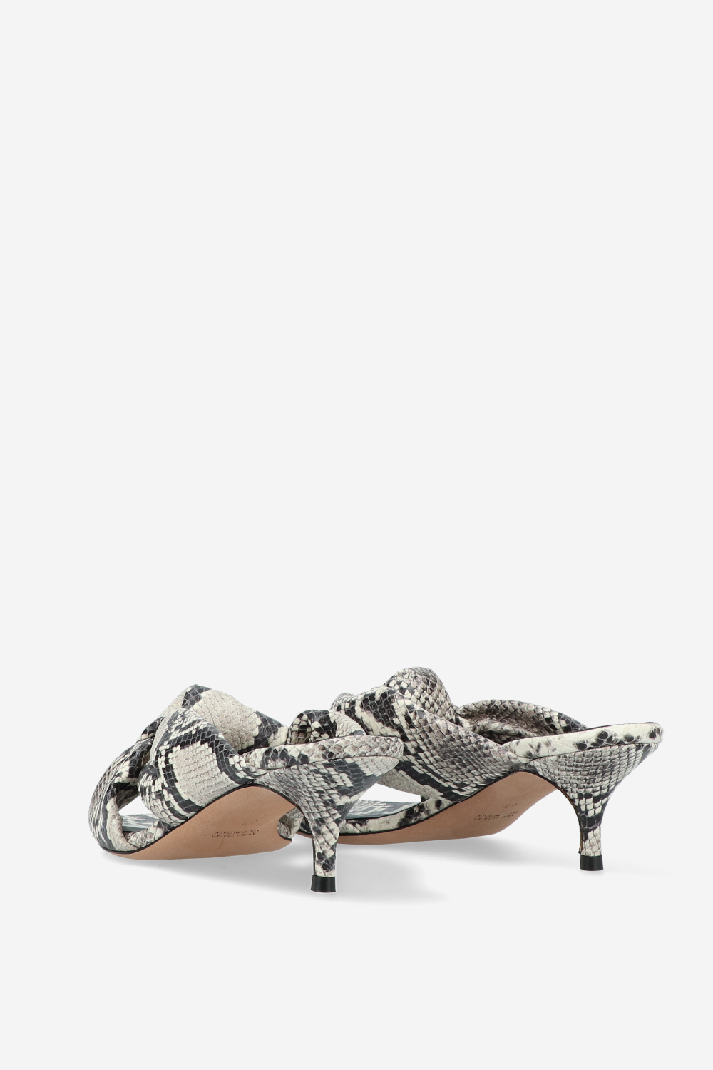 Knotted python sandals