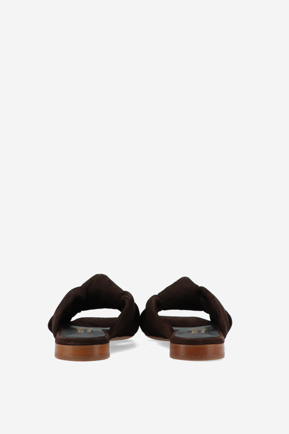 Knotted suede sandals