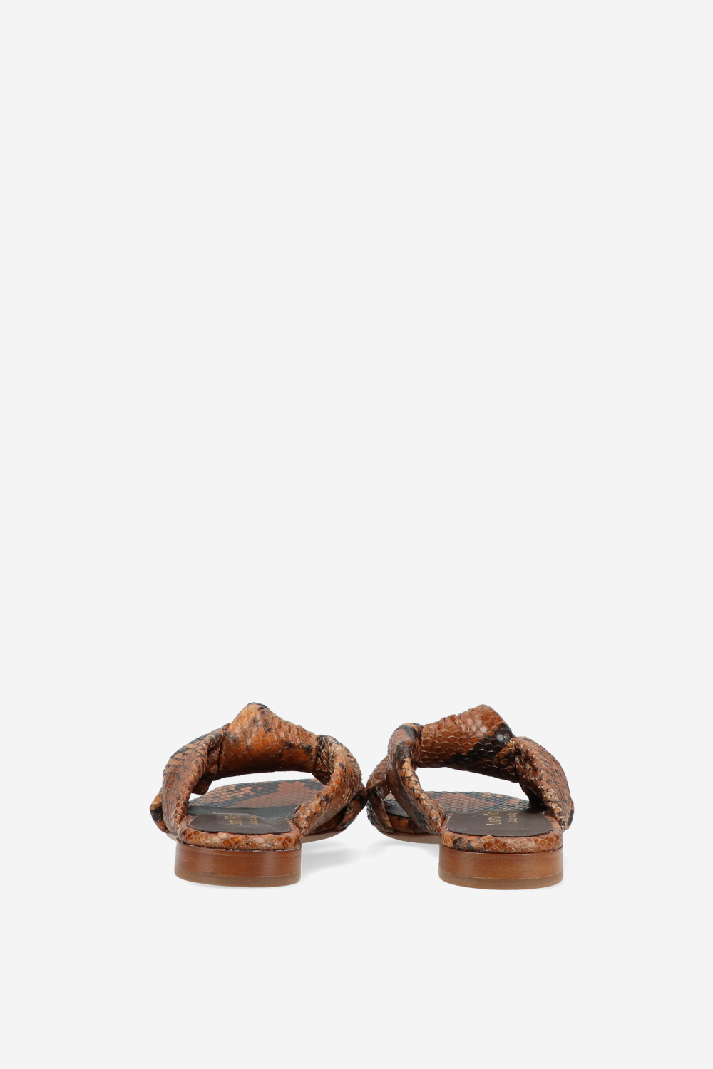 Knotted python sandals