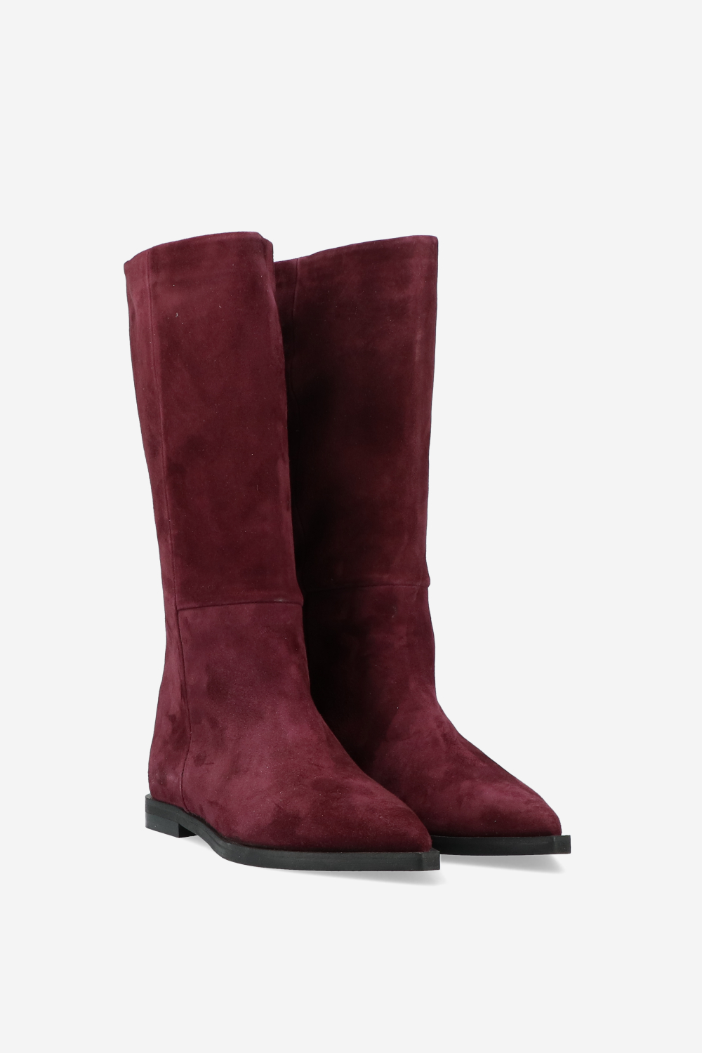 Slouchy suede boots